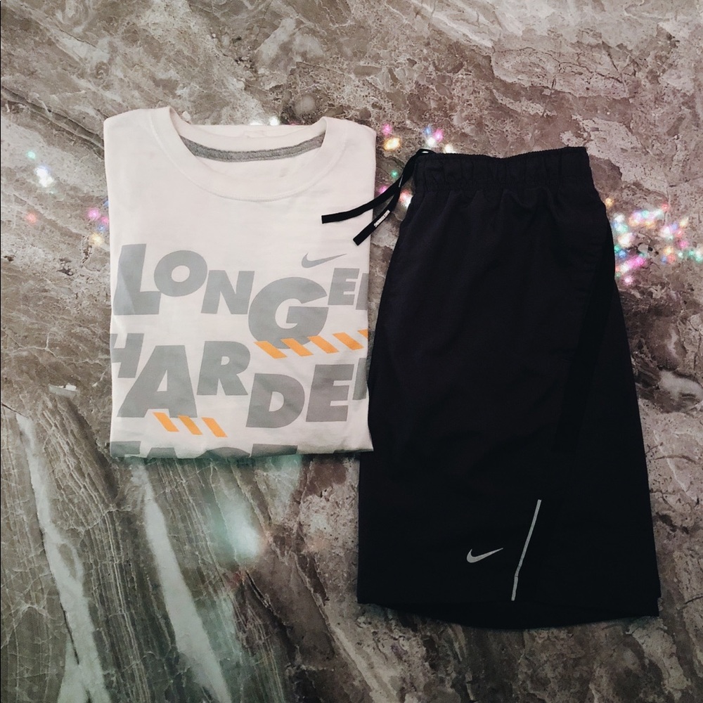 Nike outfit ( short and shirt) including as one